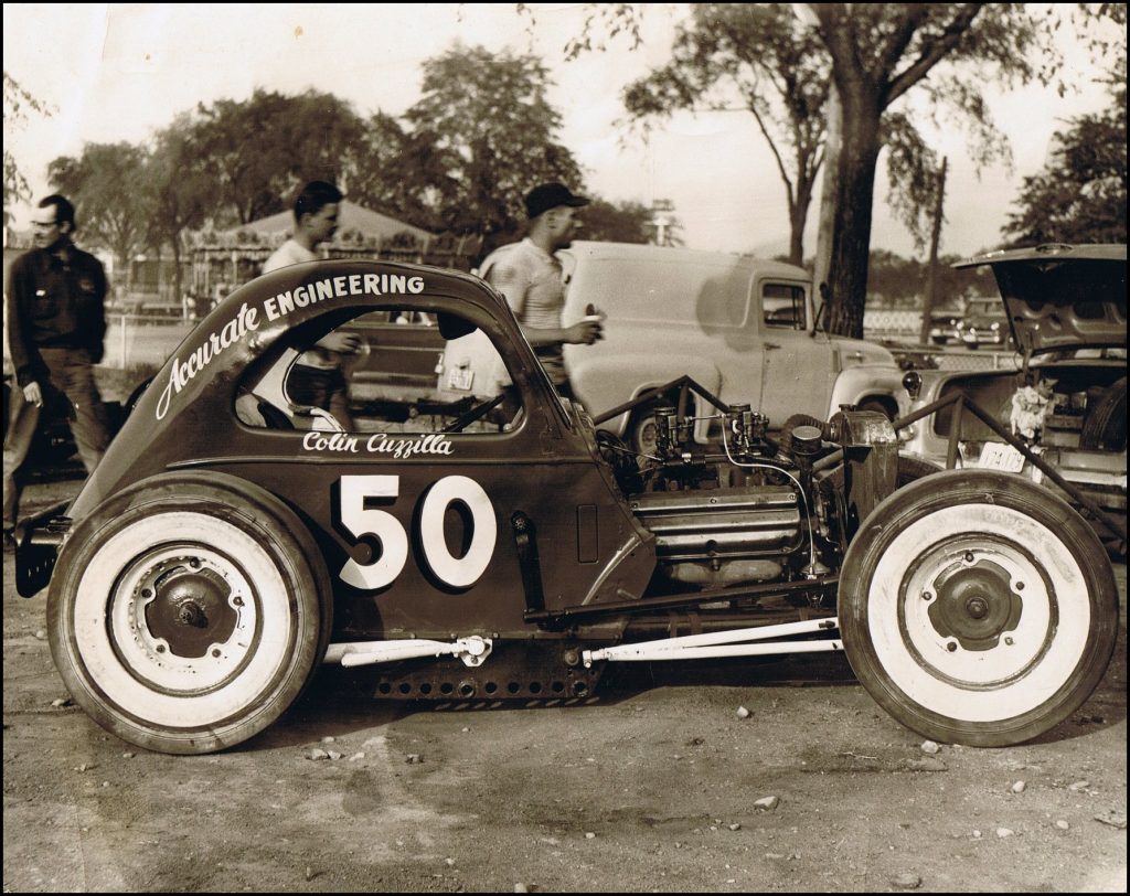 Colin Cuzzilla at CNE in the late '50s Courtesy of Five Zero Racing