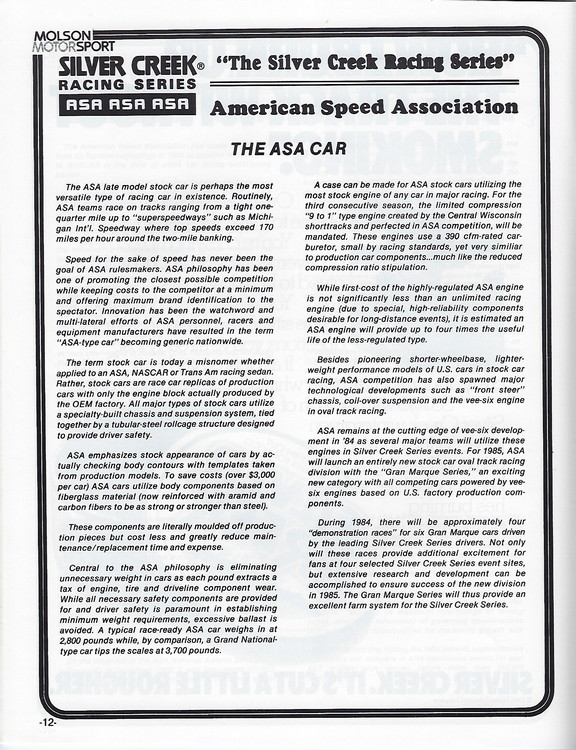 Scan-13 - Cayuga Speedway - Molson 300 Program - 1985