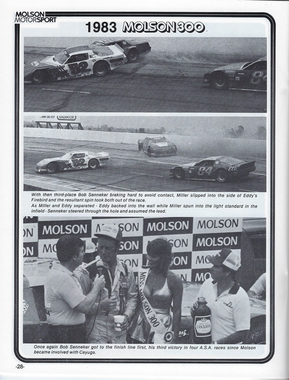 Scan-29 - Cayuga Speedway - Molson 300 Program - 1985