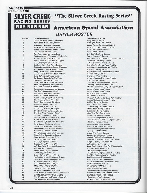Scan-33 - Cayuga Speedway - Molson 300 Program - 1985