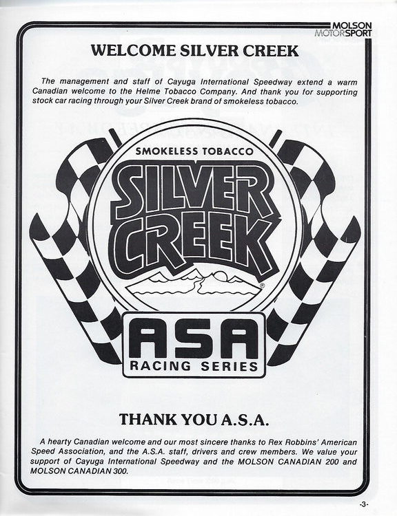 Scan-4 - Cayuga Speedway - Molson 300 Program - 1985