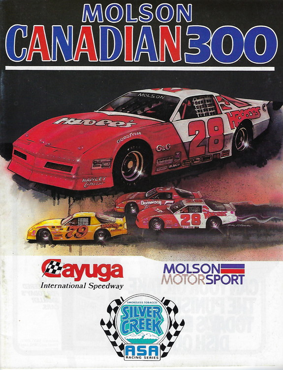 Scan - Front Cover - Cayuga Speedway - Molson 300 Program - 1985