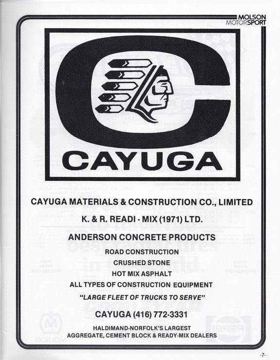 Scan-8 - Cayuga Speedway - Molson 300 Program - 1985