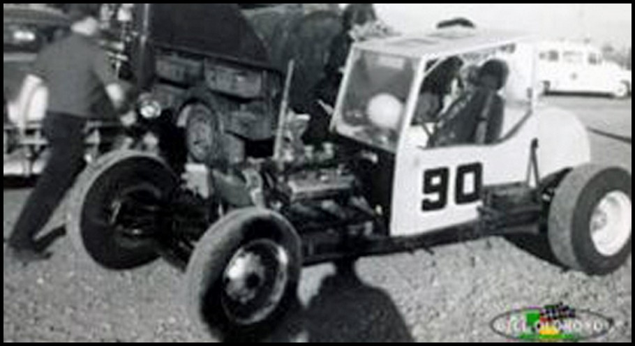 Doug Warnes #90 from at Flamboro in 1964. Courtesy of Bill Oldroyd