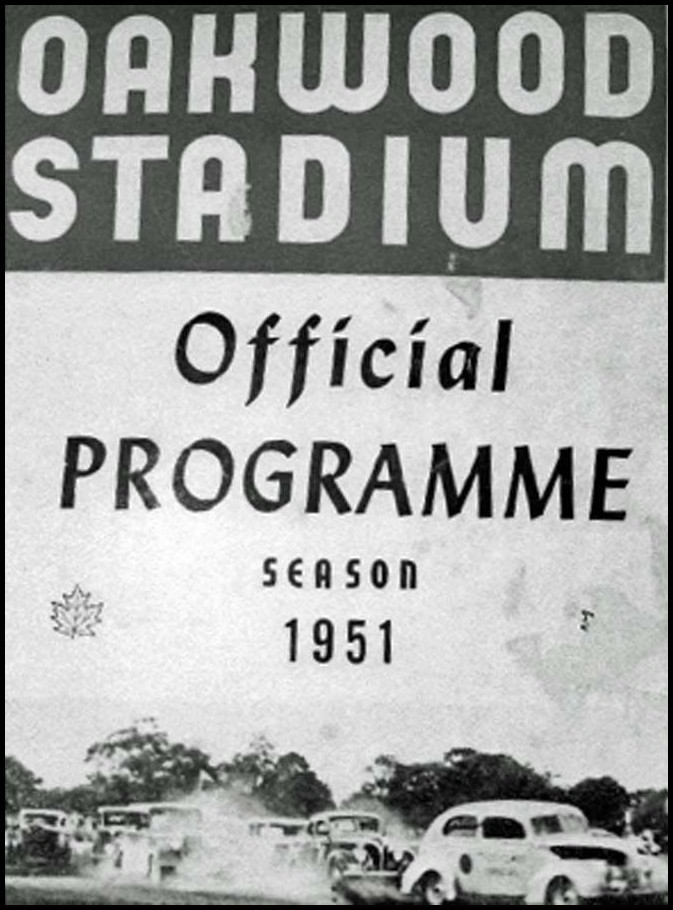 Oakwood Stadium Program Cover 1951. Courtesy of Jack Frazier