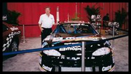 Burt McColl with Ron Beauchamp Jr's Team Mopar Car.