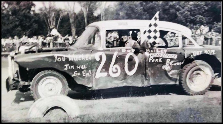 Buds First Checkered Flag was at Ganaraska Speedway. Courtesy of Jennifer Bailey