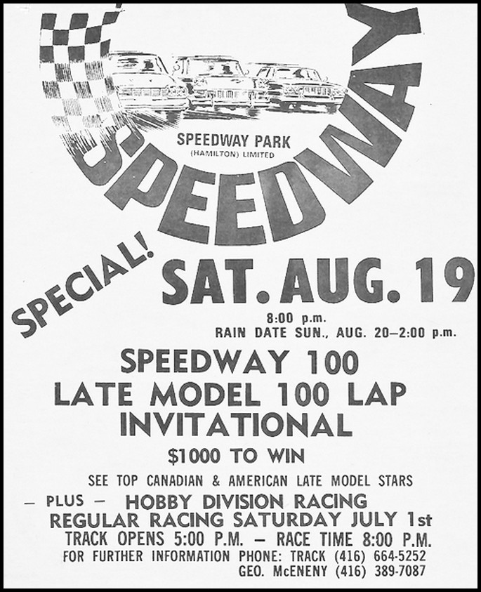 Speedway Park Advertisements Yesterday's Speedways