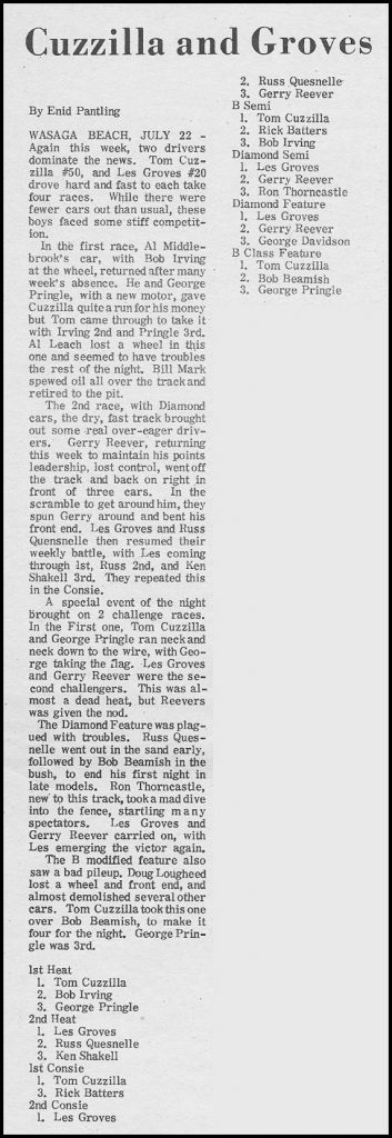 Cuzzilla and Groves. By Enid Pantling