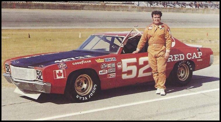 Earl Ross at Daytona with his Grand National Car in 1974. Courtesy of Rik Lelliott