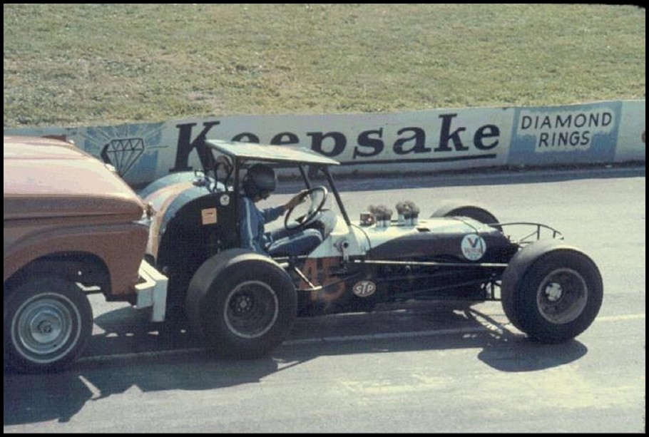 Howie Scannell in Norm Morton's Super at Oswego back in the mid 1960s. Courtesy of Gary Anderson - copy