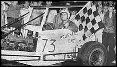 Jack McCutcheon won the 75 lap Pinecrest Speedway International in 1961. Courtesy of Michelle McCutcheon Blake