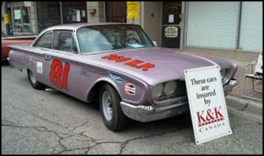 Jim Bray owns this Car that he used to race in Nascar. Courtesy of Jim Bray
