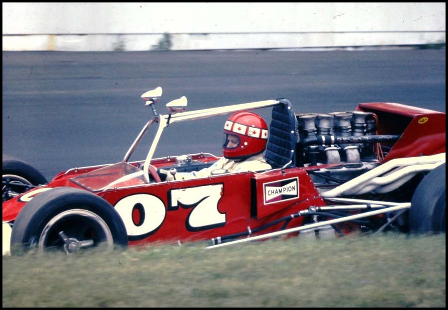Johnny Spencer in Doug Dincan's Rear Engine Car at the 1970 Oswego Classic Courtesy of Thomas Rasbeck
