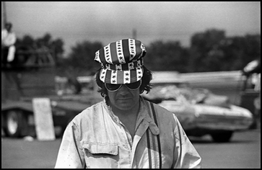 Norm Lelliott at Tri County Speedway in Ohio back in 1972. Gotta Love the hat. Courtesy of Jim Hehl 
