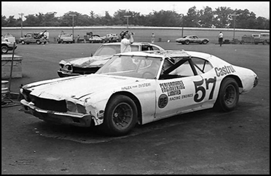 Norm Lelliott at Tri County Speeedway with his Chevelle in 1972. Courtesy of Jim Hehl
