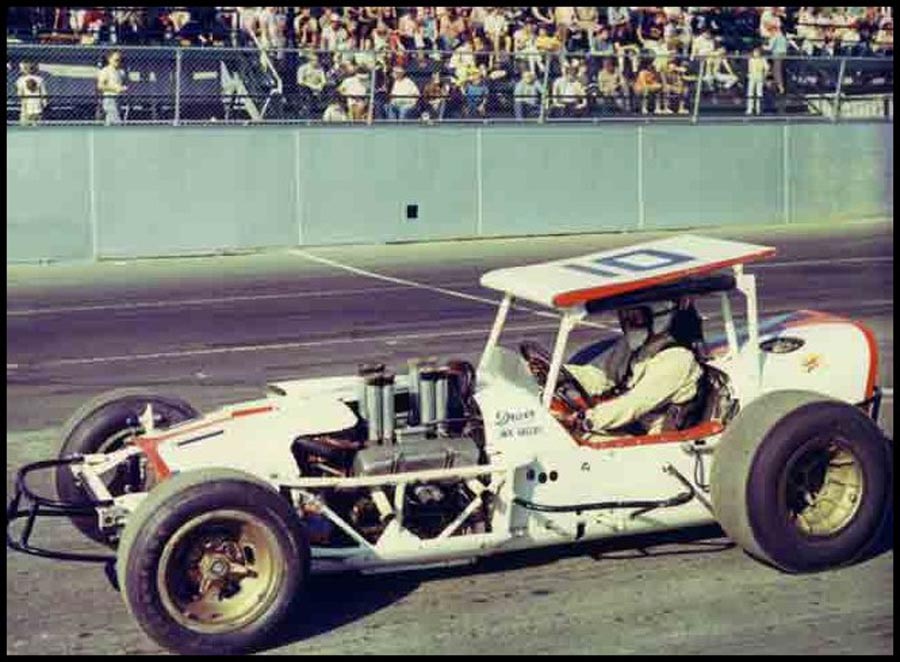 Jack Greedy at Oswego Speedway 1969. Courtesy of John Greedy