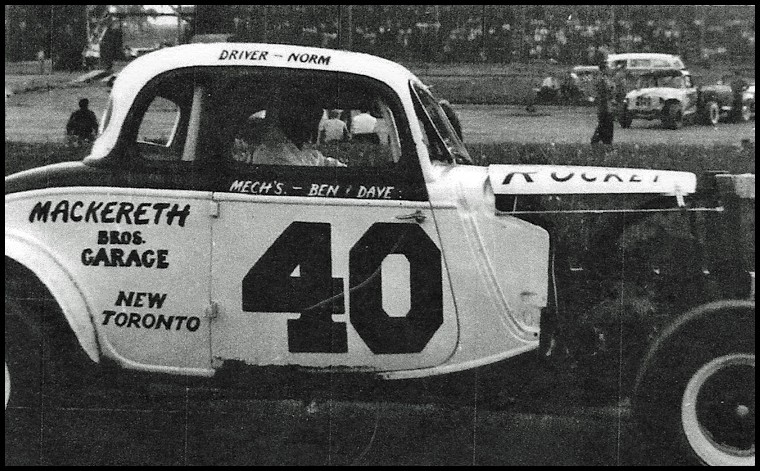Norm Mackereth in his Coupe at Pinecrest Speedway. Courtesy of Norm Mackereth