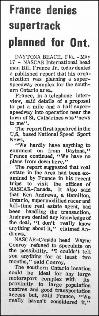 Wheelspin News, June 12, 1974. Courtesy of the National Sprint Car Museum Archives. Courtesy of Thomas Schmeh