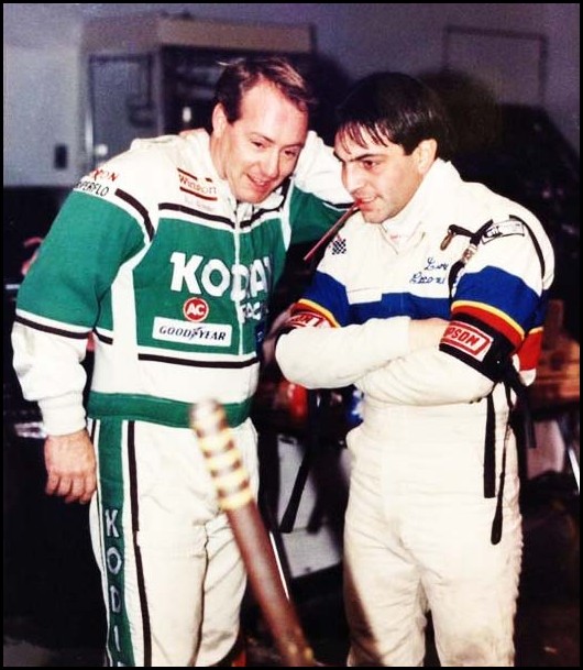 Ken Schrader (left) and Lou Cicconi at the Niagara Falls Convention Centre Indoor Shows. Courtesy of Ken Graham