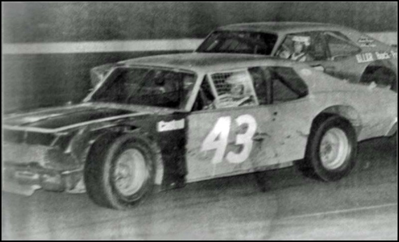 Don Biederman wins the Oxford 250 in 1977. This was the biggest win of Don's career. Courtesy of Bob Sumak