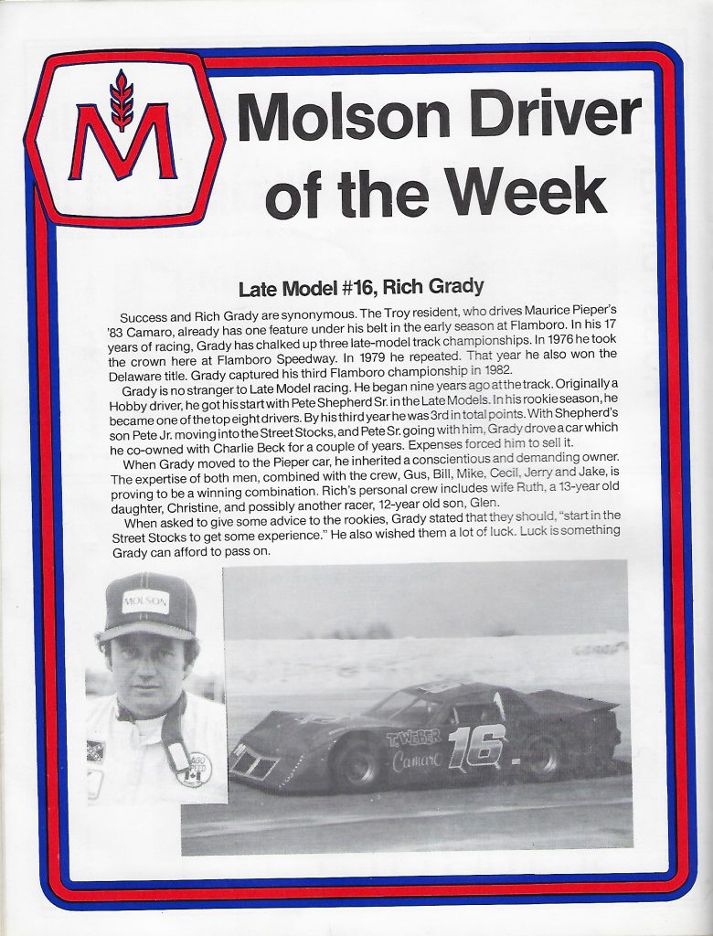 1983 Flamboro Speedway Program - Page 12