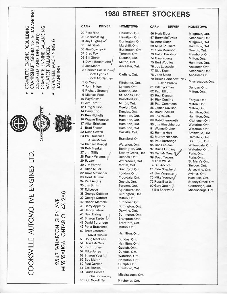 1980 Flamboro Speedway Program - Page - 12