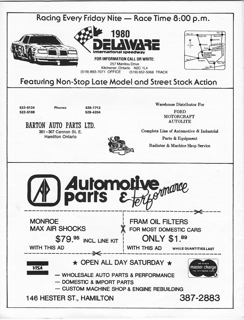 1980 Flamboro Speedway Program - Page - 18