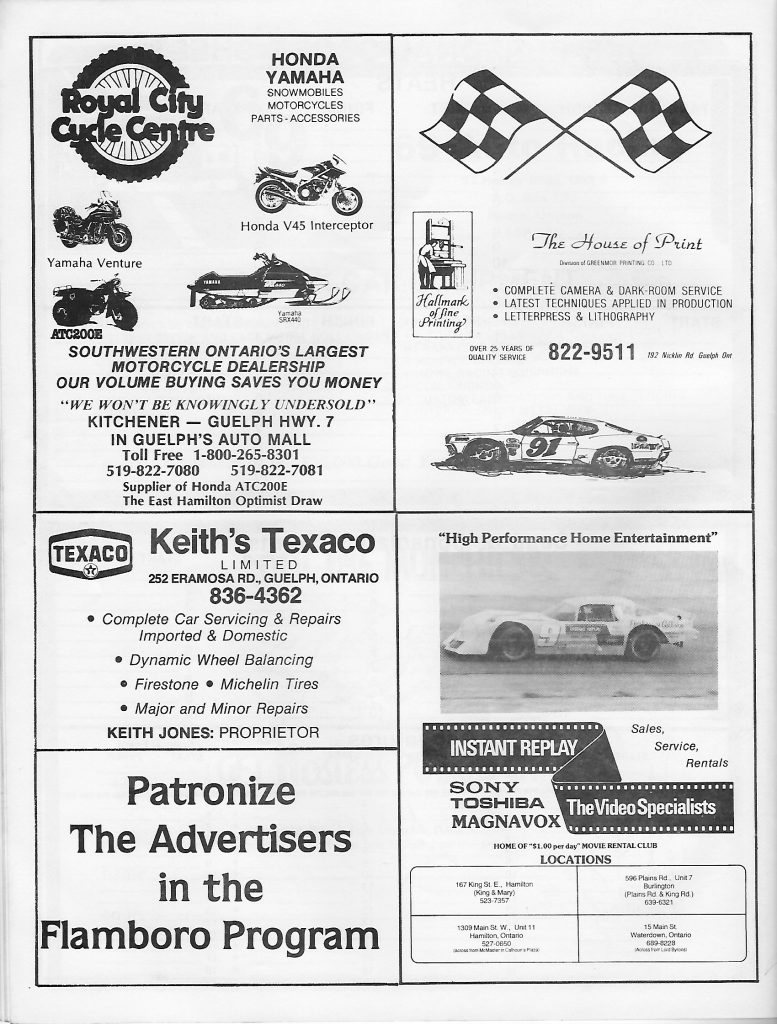 1983 Flamboro Speedway Program - Page 22