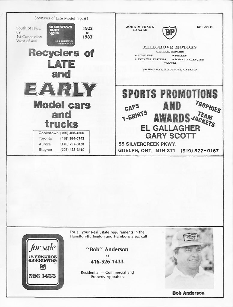 1983 Flamboro Speedway Program - Page 3
