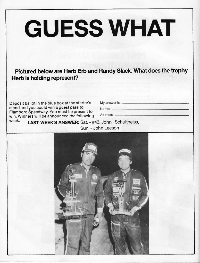 1983 Flamboro Speedway Program - Page 6