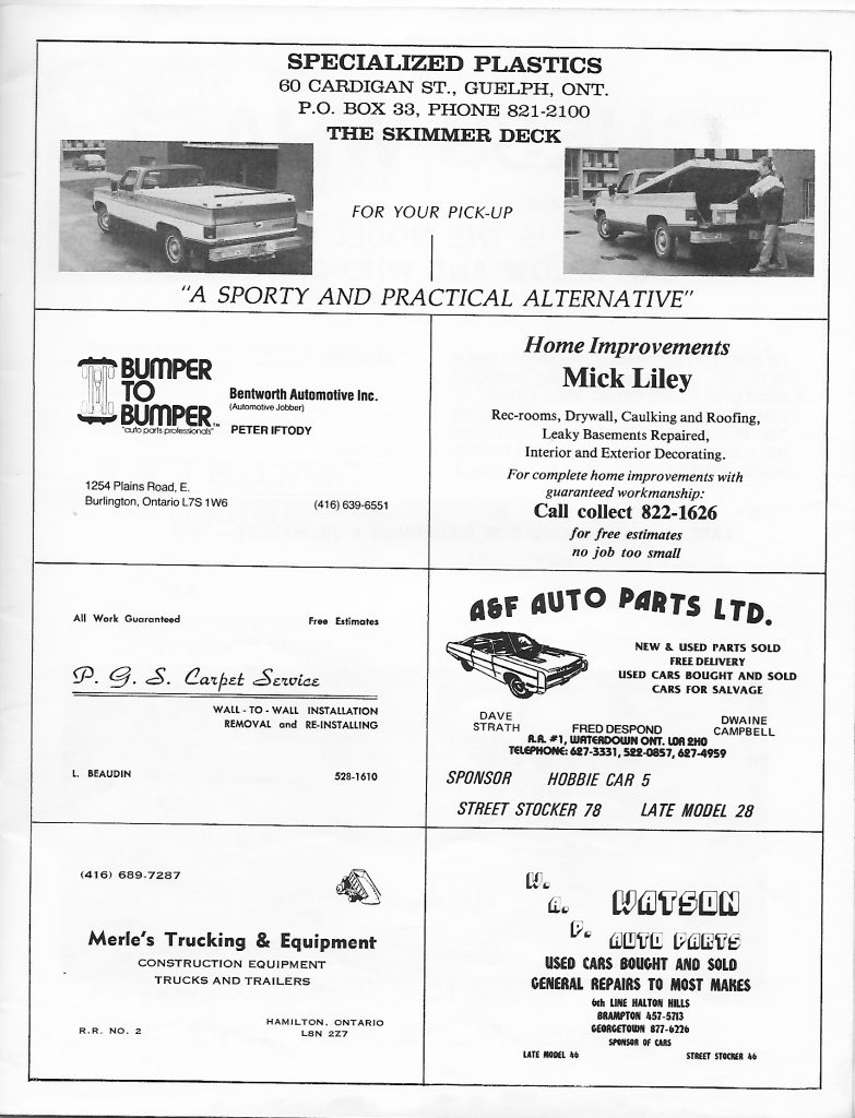 1980 Flamboro Speedway Program - Page - 5