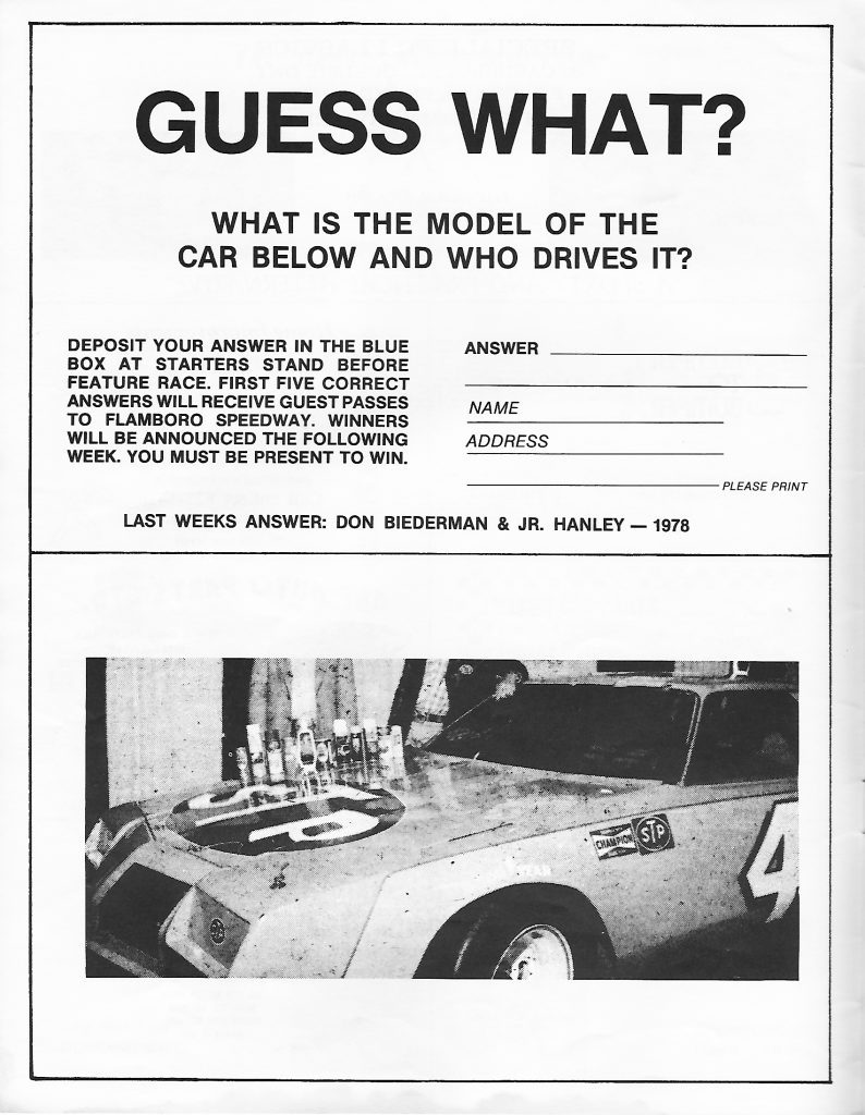 1980 Flamboro Speedway Program - Page - 6