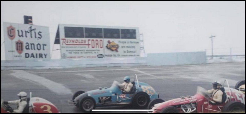 Mario and Aldo Andretti at Oswego with the Sprint Cars back in '67 - Courtesy of Robert M. Metcalf III