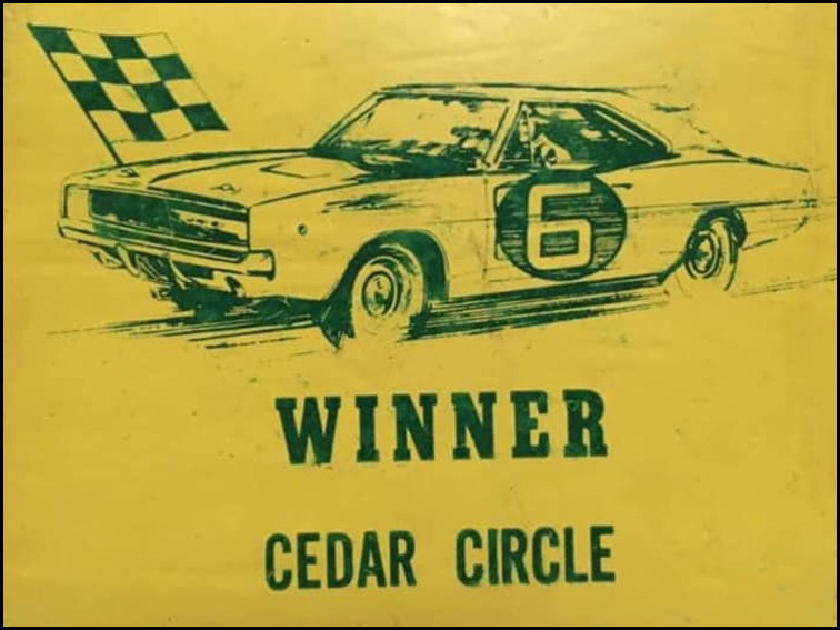 242233507_10159711544265600_3814636484619241880_n (1) - Cedar Circle Winners Sticker. Courtesy of Bryan Davidson