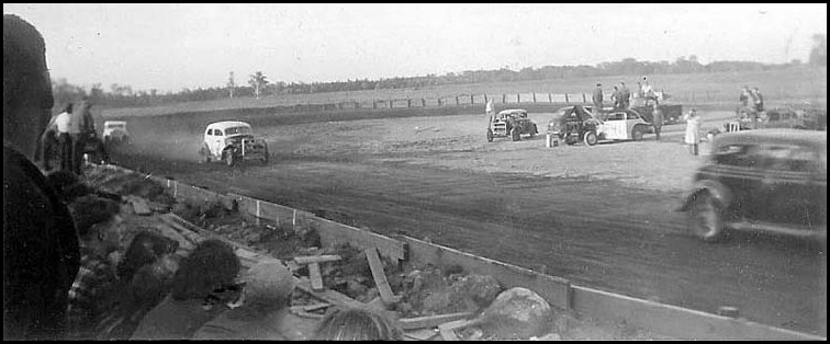 Stock Car racing action at the Milton Fairgrounds back in 1951! Courtesy of Doris Langdon
