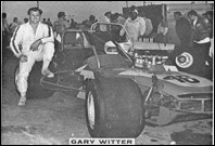 Gary Witter at Oswego prior to the 1971 Oswego Speedway Classic