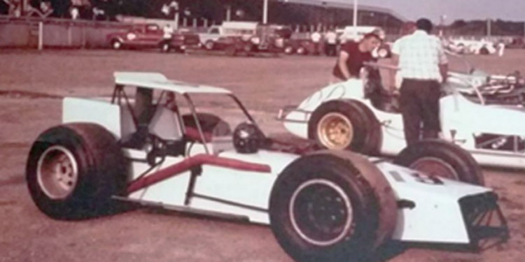 Gary-Witters-19-Andy-Browns-00-and-Jimmy-Shampines-8-Ball-in-the-Pits-at-Oswego-Speedway-in-1967.-Notice-the-grandstands-were-not-yet-covered-at-that-time.-Courtesy-of-Gary-Anderson