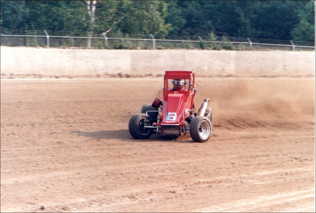 Mike Streicher, Findlay, Ohio, entering turn three